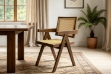 Picture of CHANDIGARH Solid Wood Replica Armchair (Walnut)