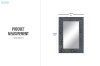 Picture of WALTER Rectangle Acacia Wood Wall Mirror with Coconut Chip Inlay (27"x39.5")