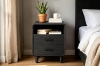 Picture of LINEA 2-Drawer Nightstand with Charging Station (Black)