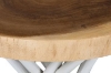 Picture of LIBERTE D22" Round Side Table with Mungur Wood Top and Teak Branch Base