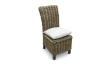 Picture of SAMURAI Acacia Wood Dining Chair with Full Grey Kubu Original Weave