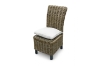 Picture of SAMURAI Acacia Wood Dining Chair with Full Grey Kubu Original Weave