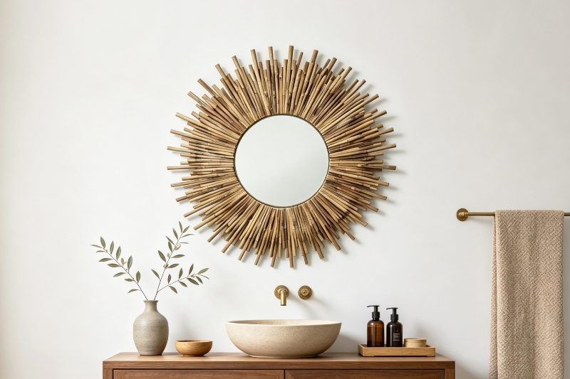 Picture of HULA Twig Sunburst Wall Mirror