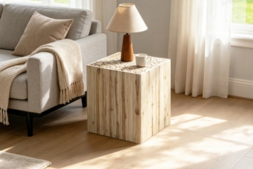 Picture of GRAYSON Square Teak Wood Side Table