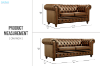 Picture of WILLIFORD 100% Genuine Leather Chesterfield Sofa Range (Tobacco)