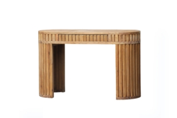 Picture of RILMOND 47" Reclaimed Pine Wood Desk and Barrel Stool Set