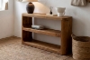Picture of LUMBER 55" 2-Tier Reclaimed Pine Wood Console Table