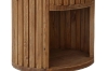 Picture of RILMOND Reclaimed Pine Wood Oval Nightstand with Open Shelf