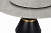 Picture of ORBIT 53" Round Grey Sintered Stone Dining Table with Lazy Susan
