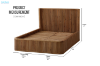 Picture of RILMOND Reclaimed Pine Wood Bed Frame - Eastern King Size