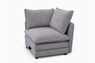 Picture of MELLOW Modular Sectional Sofa Range (Grey) - Right Facing Armchair