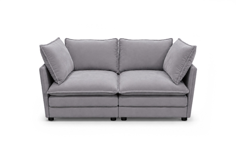 Picture of MELLOW Modular Sectional Sofa Range (Grey) - 2PC Combo Set (LAF Aamchair + RAF Armchair)