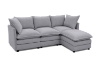 Picture of MELLOW Modular Sectional Sofa Range (Grey) -  3PC Combo Set (LAF Armchair + Armless + RAF Armchair)