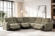 Picture of HIGHLAND Dual Motor Power Reclining Sectional Sofa with Storage Console & Swivel Tray Table & Bluetooth Speaker & USB, Type-C Ports - Water Resistant