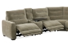 Picture of HIGHLAND Dual Motor Power Reclining Sectional Sofa with Storage Console & Swivel Tray Table & Bluetooth Speaker & USB, Type-C Ports - Water Resistant