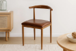 Picture of HORN Metal Frame Dining Chair with Brown Cushion