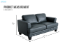 Picture of HUDSON Air Leather Sofa Range - 2 Seater