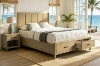 Picture of BECKETT Bed Frame with Storage Drawers in Queen/Eastern King Size