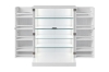 Picture of AVALON 2-Door Ribbed Glass Storage Cabinet with Motion Sensor Lights (23.5"x41")
