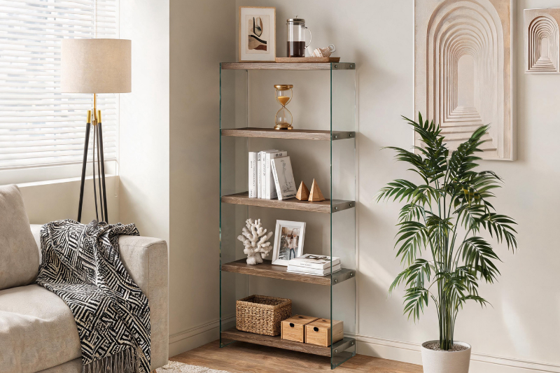 Picture of MACSEN 60.6"x29.5" Glass Display Shelf