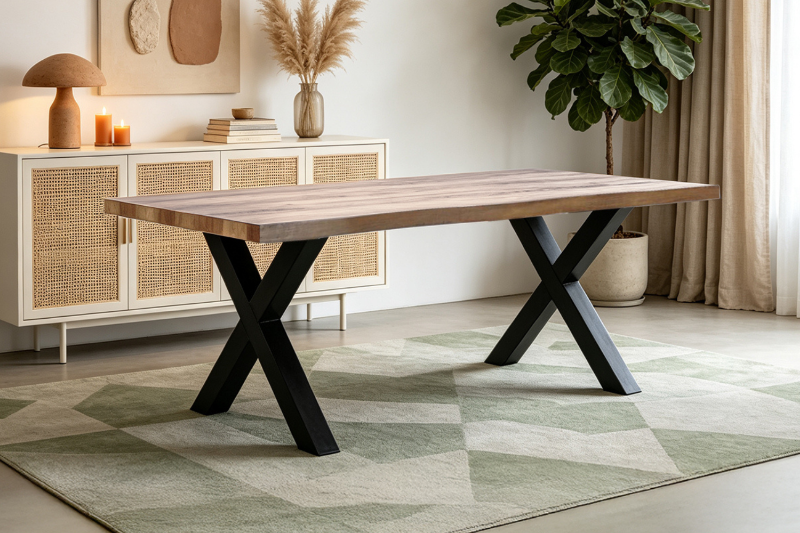 Picture of GALLOP 71" Dining Table with Live Edge (Dark)