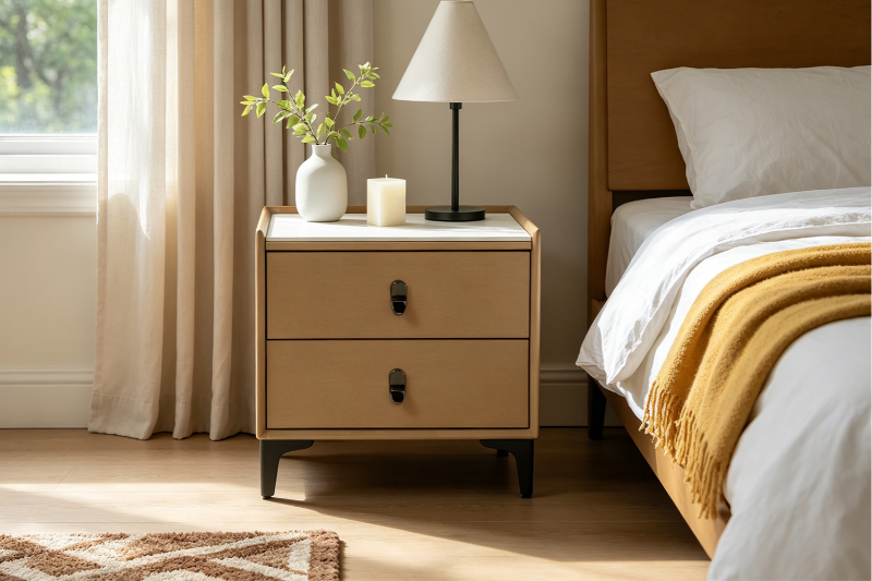 Picture of SHELL DREAM 2-Drawer Nightstand (Brown)
