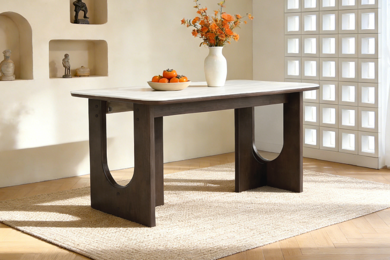 Picture of LORENA 59"/71" Sintered Stone Top Dining Table