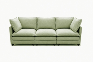Picture of MELLOW Modular Sectional Sofa Range (Sage Green) - 3PC Combo Set (LAF Armchair + Armless + RAF Armchair)