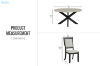 Picture of CALTON 5PC D54" Dining Set