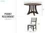 Picture of ARDEN 5PC D48" Dining Set