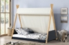 Picture of BRIAN Kids Tent Style Twin Bed (Dark Blue Frame with Canvas Canopy)