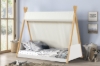 Picture of BRIAN Kids Tent Style Twin Bed (White Frame with Canvas Canopy)