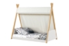 Picture of BRIAN Kids Tent Style Twin Bed (White Frame with Canvas Canopy)