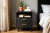 Picture of LINEA 2-Drawer Nightstand with Charging Station (Black)