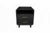 Picture of LINEA 2-Drawer Nightstand with Charging Station (Black)