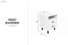 Picture of LINEA 2-Drawer Nightstand with Charging Station (White)