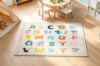 Picture of FABLE 59"x39.5" Cartoon Washable Rug (Alphabet Printed)