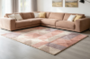 Picture of 398-013 ELEMENT Brilliant Rug (Pink Geometric Print) - 90.5"x63"