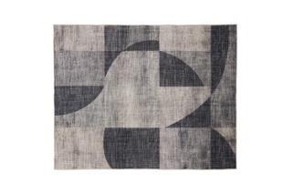Picture of 398-015 ELEMENT Brilliant Rug (Charcoal Abstract Print) - 90.5"x63"