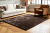 Picture of 398-032 OAKMONT Silky Soft High Pile Shaggy Rug (Charcoal) - 118"x90.5"