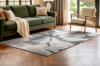 Picture of 398-018 ELEMENT Brilliant Rug (Grey Marble Print) - 118"x94.5"