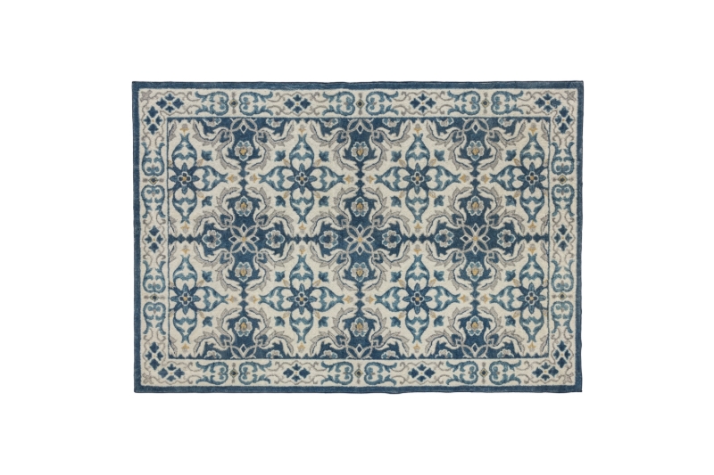 Picture of 398-025 ISTANBUL Rug (Blue Floral) - 90.5"x63"