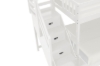 Picture of WILLY Convertible Twin-Twin/Twin-Double Bunk Bed with Storage Staircase (White)