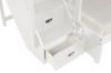 Picture of WILLY Convertible Twin-Twin/Twin-Double Bunk Bed with Storage Staircase (White)