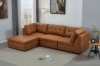 Picture of AUSTEN Fabric Modular Sectional Sofa Range (Brown Gold) - 4PC Combo Set (Armlessx1 + Arm Facing Leftx1 + Arm Facing Rightx1 + Ottomanx1)