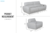 Picture of BENTON Dual Motor Power Recliner Sofa Range - Armchair + Armchair + Sofa Set