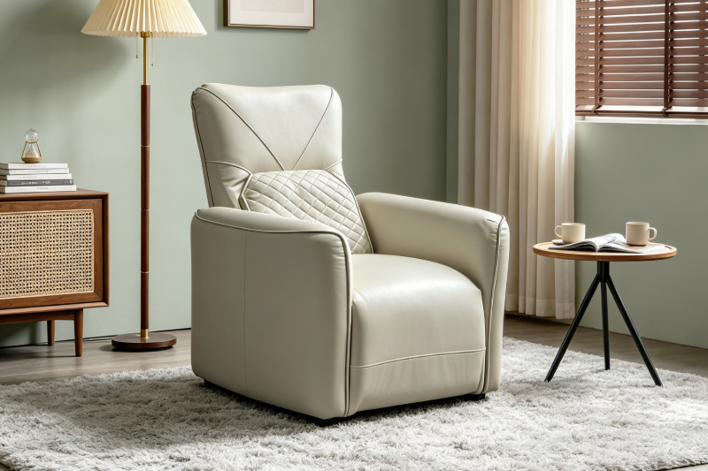 Picture of LAURA Power Recliner Massage Chair with USB Type-C Ports (Beige)