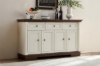 Picture of VANTO 4-Door 3-Drawer Buffet/Storage Cabinet with Charging Station