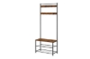 Picture of PIVOT Hall Tree with Shoe Bench, Coat Rack & Shelves (27.5"x13"x69")