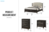 Picture of MONTEREY Genuine Mindi Wood Veneer Bedroom Combo Set - 3PC Eastern King Size